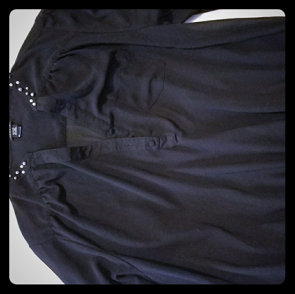 Torrid black shirt with beautiful collar